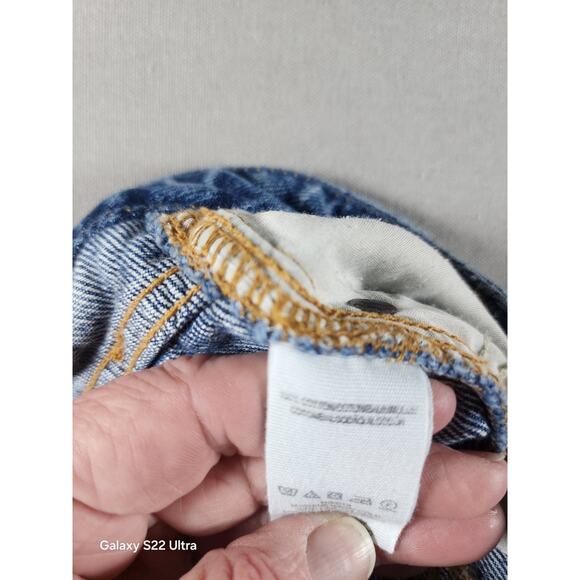 We The Free Womens Denim Skirt Size 25 Button Fly Distressed Mini - Picture 6 of 9